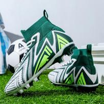 Futbolo batai Vyrams Futbolo batai Vaikams Futbolo bateliai Moterims Profesionalūs futbolo bateliai Neslystantys Chaussure Football FG Lauko futbolo batai 39 žalia
