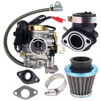 18 mm angliavandenių įsiurbimo kolektoriaus oro filtro karbiuratorius, tinkamas GY6 50CC 49CC 4 taktų motorolerio Taotao varikliui sidabras