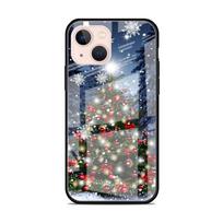 Glass Case For Apple iPhone 14 13 11 12 Pro 7 XR X XS Max 8 6 6s Plus SE 2022 13Pro Phone Tampa Winter Snow Merry Christmas iPhone 14