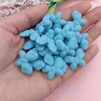 Kūrybingas Karoliai Mada PASIDARYK pats 9 Spalvos Papuošalų Aksesuarai 20 VNT 22*18*6mm Drugelio Formos Laisvi Karoliukai Guminės Apyrankės Papuošalų Gamyba mėlyna