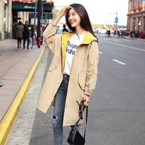 Women Short Jacket 2019 Fashion Windbreaker Hooded  Pocket Short Outerwear Female Top Plus Size S white
