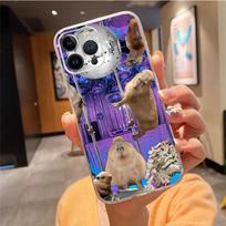 Phone Case For iphone 15 14 Pro Max 13 12 11 Pro Max XR 12 13 mini 7 8 14 Plus Cute Animal Capybara Case Funda iPhone 18 Pro brown