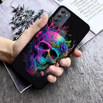 Skull Art telefono dėklas, skirtas Moto Edge 50 40 Pro Edge 40 30 Ultra Neo Fusion G Power G Stylus G Play E32 E20 E40 Moto Edge 40 gray