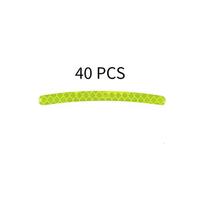 40pcs Car Wheel Hub Reflective Sticker Tire Rim Reflective Strips Luminous for Night Driving Car Bike Motorcycle Wheel Sticker