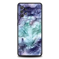 Rašalinio teptuko tapybos marmuro dėklas telefonui Samsung A51 A71 A21S A12 A15 A25 A31 A41 A52 A32 A23 A33 A53 A73 A03S A05S A13 5G Samsung A13 5G blue