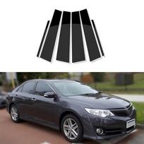 Automobilio statramsčių apdailos stiliaus langų moldingų dangtelio lipdukai Daihatsu Altis Fit Toyota Camry 2007- 2017 2007-2011 black