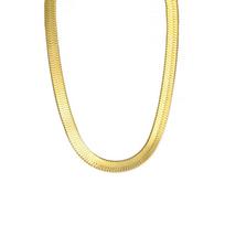 Hip Hop Snake Chain Necklace for Men New Fashion Stainless Steel Silver Color Necklace Jewelry Accessories Party Gift 45CM beige