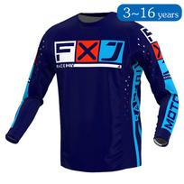 vaikas Motocross Jersey lenktynės Visureigis dviratis MX Enduro MOTO Motociklas berniukas mergaitė vaikas 5 6 7 8 9 10 11 12 13 14 15 16 S-Jersey-kid