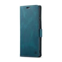 „Samsung Galaxy S23 Ultra Case“ atverčiamas odinis telefono dangtelis, skirtas „Samsung Galaxy S23 Plus S23 FE Case“, prabangi magnetinė apverčiama piniginė Galaxy S23 mėlyna