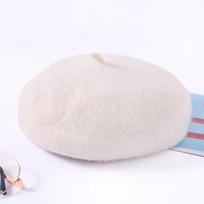 Female Winter Wool Beret Hats for Women Flat Cap Bonnet 100% Cashmere Autumn Lady Girl Berets Hats