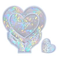 Valentines Day Heart Silicone Mold DIY Home Decorations Epoxy Resin Molds Table Ornament Mould for Beginners Nonstick balta