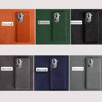 OPPO Reno10PRO Suede Half-Cover Protective Case - Ultra-Thin Design for Reno10Pro+ Reno6 Pro+ mėlyna