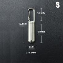 Mini hermetiška tablečių dėžutė vaistams, tablečių konteineris, organizatorius, nerūdijantis plienas 10.8*52.5mm