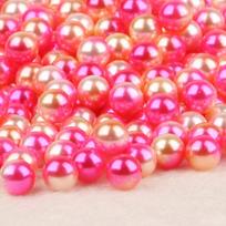 Be skylutės ABS imitacijos perlo karoliukai Apvalūs plastikiniai tarpiniai karoliukai „pasidaryk pats“ papuošalams 10mm 1000pcs