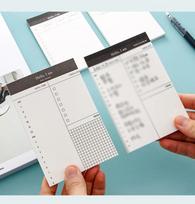 2 knygos Nuplėškite šiandien Plan Sticky Note Laiko valdymas Sticky Note Plan Book 2 pcs balta