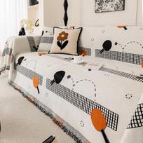 Table Tennis Sofa Towel for All Seasons, New Chenille Sofa Cover, Non-slip All-inclusive Cushion Cover 180*130cm