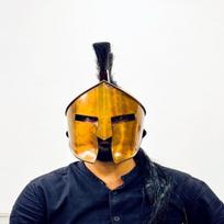 300 Spartan Helmet King Leonidas Helmet Medieval Steel Helmet With Inner Liner Best Gift For Him orange