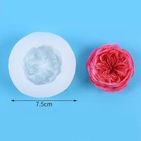 Rožių žvakių silikono formavimo forma Fondant Craft šokolado kepimo priemonė pelėsių kvapioji žvakių muilas gipso cemento formos namų dekoras white