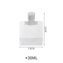10 vnt 30/50/ML losjono dozatoriaus maišelis Kelioninis daugkartinio naudojimo maišeliai Šampūnas Skystis nepralaidus pakartotinai užpildomas kosmetikos pakuotės laikymo konteineris 10PCs white