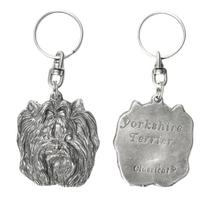 Jorkšyro terjeras, Yorkie I – Sidabruotas šunų pakabukas, rankinės puošmena, prekės ženklo „Art-Dog“ kuprinės pakabukas sidabras