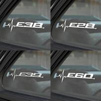 2 vienetai kelių modelių automobilių langų lipdukai ir lipdukai Automobilių kėbulo lipdukai Variklio gaubto lipdukai, skirti BMW E60 E61 E46 E39 E91 lipdukai Priedai E28