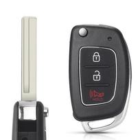 3/4 mygtukų atverčiamas sulankstomas automobilio nuotolinio valdymo pulto dėklas, skirtas HYUN.DAI Mistra Santa Fe Sonata Tucson Accent I30 I40 I45 3 Buttons Trumpet TOY40