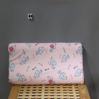 Thai Natural Children's Latex Pillow Cartoon Pillow Core Kindergarten Student Adult Baby Latex Pillow Core Four Seasons Cotton Pillowcase [45x27cm]