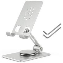 Metal Foldable Stand Multiple Angle Tablets Stand Holder Rotating Stand Stable &Stylishs Phone Tablets Holder Bracket sidabras