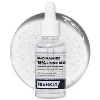 FRANKLY - Niacinamide 15% + Zinc Beads Serum 30ml, Acne & Dark Spots Care, Oil Control, Even Skin Texture & Glow, KBeauty
