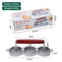 Non-Stick Burger Press for Making Meat Patties and Thin Burgers Patty Maker 304 Stainless Steel gray