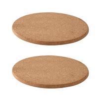 2 vnt. Kamštinių padėkliukų rinkinys Atsparūs karščiui Stori kamštiniai padėkliukai Indai Universalūs 16cm 2pcs