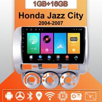 Android Carplay automobilinis radijas, skirtas Honda Jazz City 2004-2007 Multimedijos grotuvas galvos blokas Stereo GPS navigacija BT WIFI 2+32GB 1+16GB