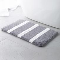 Dvigubo dryžio kilimas 40*60cm pilka spalva