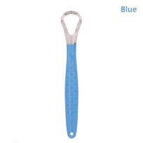 Stainless Steel Tongue Scraper Cleaners For Oral Hygiene Tongue Scraper Toothbrush Tongue Scraper Cleaning Brush mėlyna