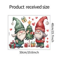 Kalėdų nykštukas Kalėdinė eglutė Meilė Miegamasis Svetainė Darbo kambarys Fonas Kraštovaizdžio Sienos lipdukas 40*50CM/fun-f222 gray