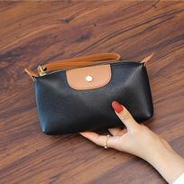 Handbags for Women Brand Design Dumpling Clutch Bags Luxury Bags Leather Long Wallet Cute Ladies Purses with Zipper Wrist Strap juoda