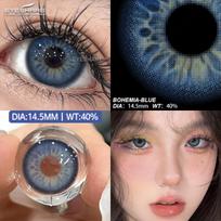 EYESHARE Naujos spalvos kontaktiniai lęšiai Mėlyni kontaktiniai lęšiai Rudo stiklo akiniai Rožinės šokolado spalvos kontaktiniai lęšiai Violetinės pilkos madingi lęšiai 1 pora 0 gray