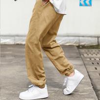 Men'S Spring New Men'S Hong Kong Style Casual Pants, Youth Trend Loose Tooling Casual Trousers S chaki
