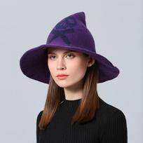 Halloween Modern Witch Hat Made From Sheep Wool Halloween Party Witch Cap