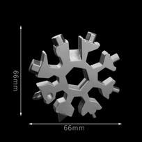 Hex wrench Multifunctional snow wrench multi-purpose universal tool portable and portable hexagonal carbon steel plate hand 65mm&80g blue