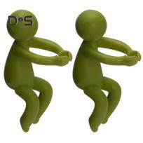 1 vnt / 6 vnt Augalų atrama vandeniui atspari augalų dauginimui Buddy Mini Man augalų laikiklis skintoms gėlėms daigams augalams puoselėti šviesiai žalios spalvos