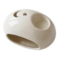 Keraminis smilkalų degiklis Palo Santo, baltųjų šalavijų laikiklis, modernus baltas mini aromaterapinis smilkalų indas, joga, meditacija, stalo dekoracija, festivalio dovana