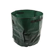 1 vnt. Sodo bulvių auginimo maišas PE audiniai Sodininkystė Sutirštintas vazonas Daržovių sodinimo kubilas su rankenomis ir atidaromu langu 5 Gallon-23x28cm
