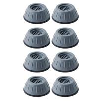 8Pcs Washing Machine Foot Pads Anti-Vibration Noise Reducing Non-Slip Washing Machine Feet Pads Dryer Washer Vibration Pads S gray