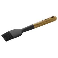 Pinceau à Pâtisserie - STAUB - 22 cm - Silicone Noir - Bois d'Acacia - Résistant à la chaleur 220°C juoda