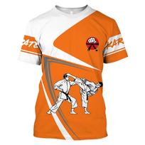 New Arrival Japanese Karate Whole Series Summer Men And Kid T-shirt Men Short Sleeve Crewneck Tops Fashion Streetwear 5XL white