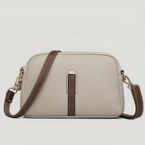 Vintage Litchi Embossed Crossbody Bag, Retro PU Leather Shoulder Bag, Women's All-Match Handbag & Purse 22*15*8cm raudona