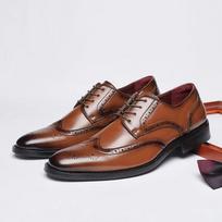 2024 High-quality Men Height Increasing Leather Shoes Genuine Leather Brogue 6CM Increase Formal Dress Shoe Business Office Shoes 39