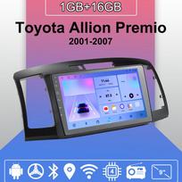 „Android Carplay“ automobilio radijas, skirtas „Toyota Allion Premio 2001-2007“ daugialypės terpės grotuvo galvos blokas Stereo GPS navigacija BT WIFI 2+32GB 1+16GB
