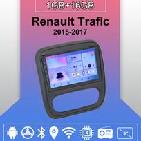 Android Carplay automobilinis radijas, skirtas Renault Trafic 2015-2017 Multimedijos grotuvo galvos blokas Stereo GPS navigacija BT WIFI 2+32GB 1+16GB blue